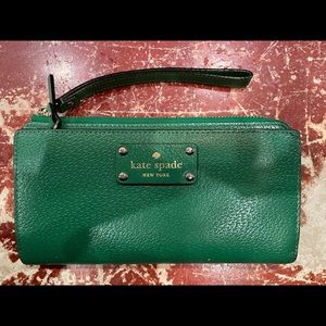 Kate Spade Green Continental Wallet